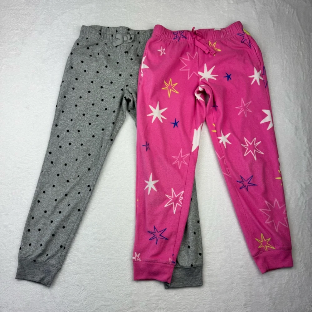 Old Navy youth girls fleece pajama pants. Lot of 2. Girls Size M (8).